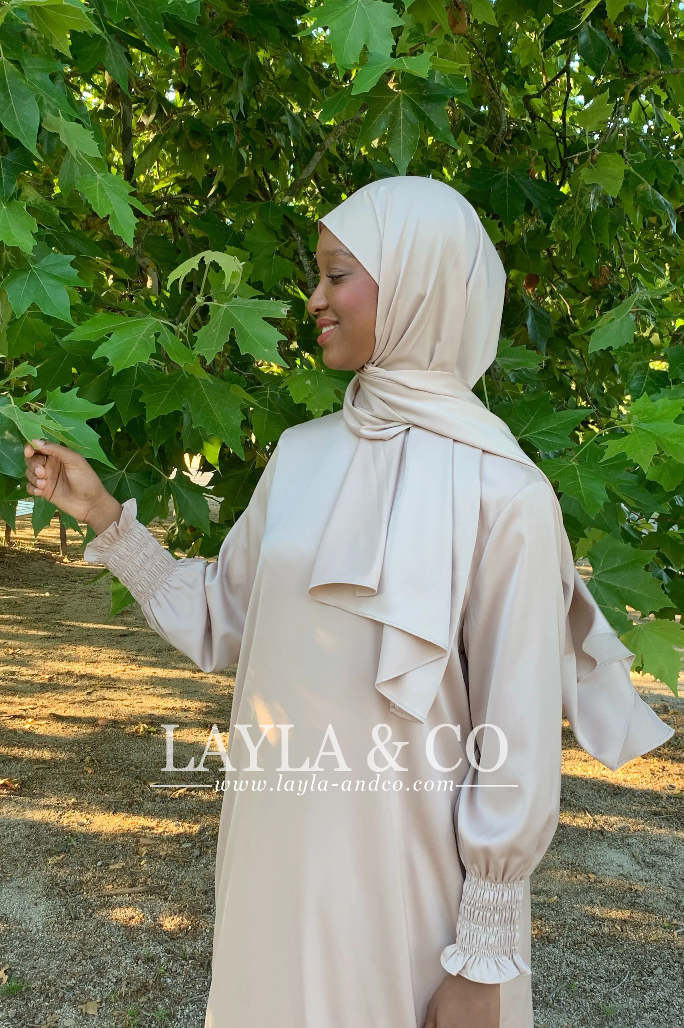 Abaya set satiné ( couleurs)