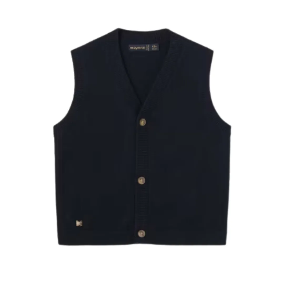 Baby Knit Vest - Navy by Mayoral - FINAL SALE