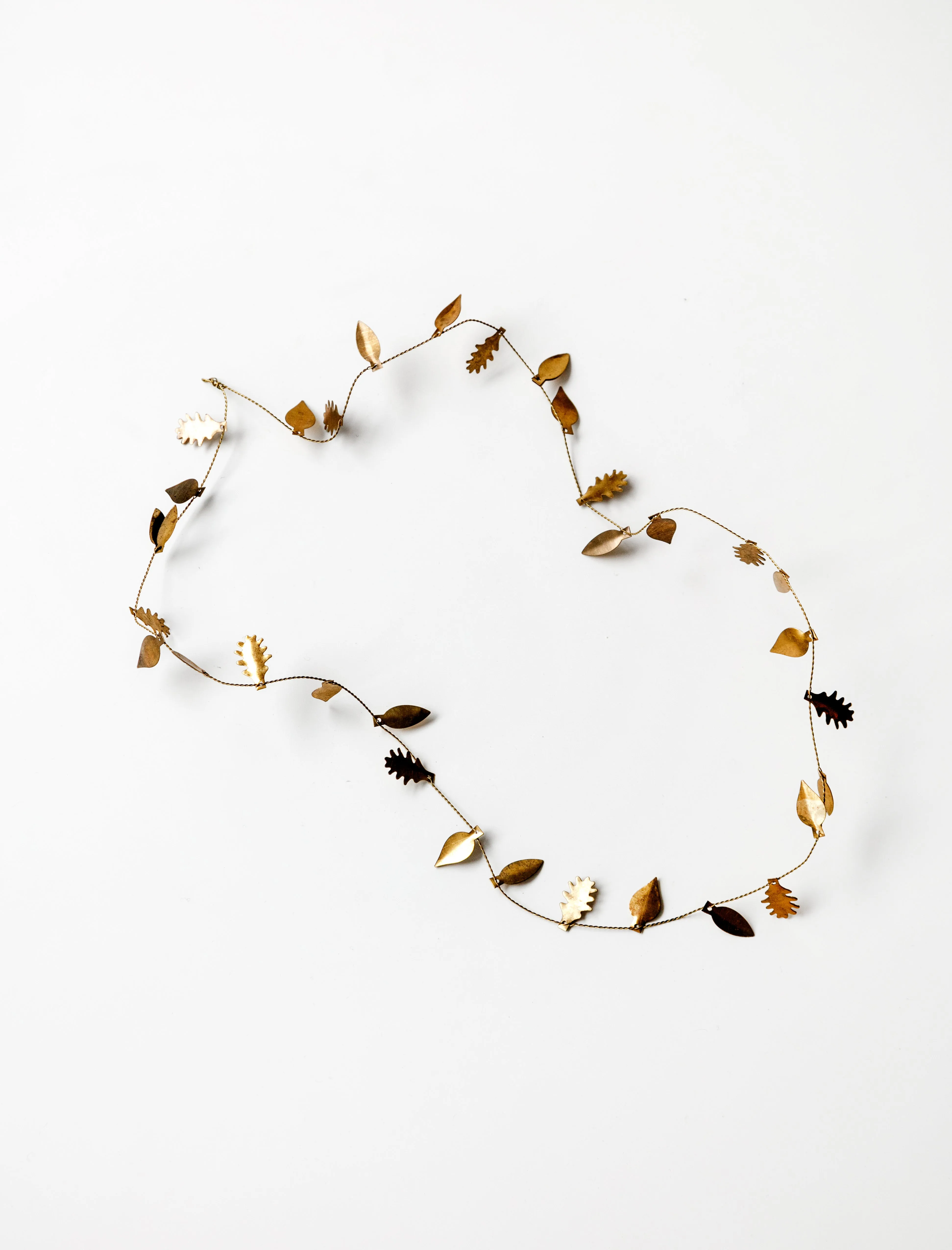 Brass Garland Leaf