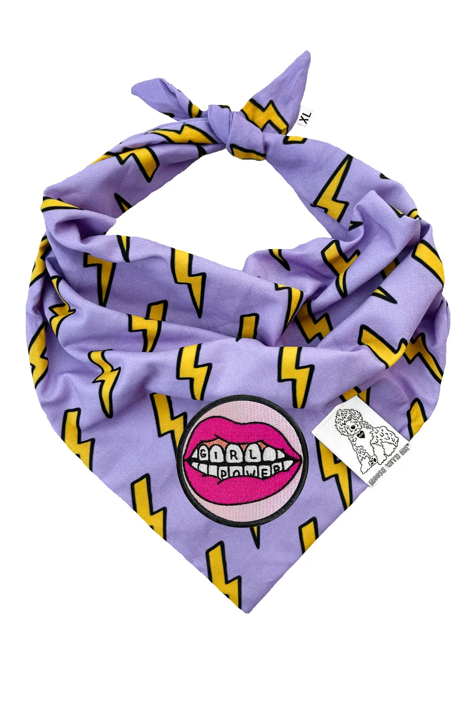 ★Dog Bandana Bolts - Customize with Interchangeable Velcro Patches