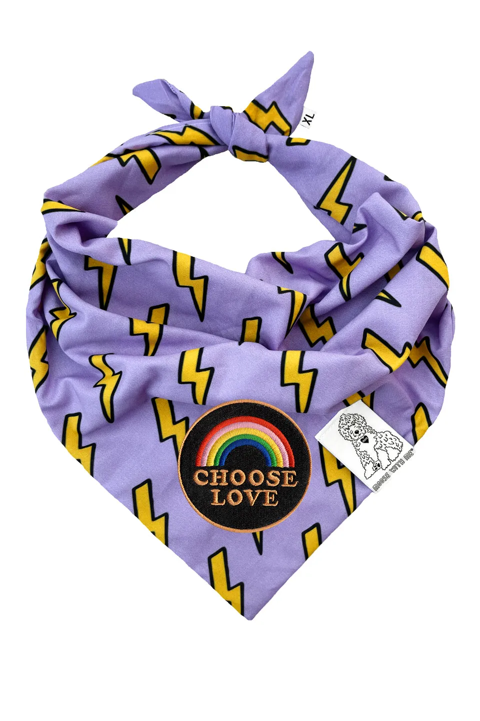 ★Dog Bandana Bolts - Customize with Interchangeable Velcro Patches