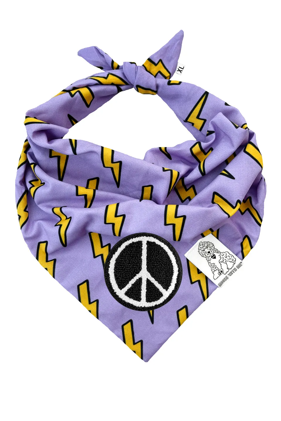 ★Dog Bandana Bolts - Customize with Interchangeable Velcro Patches