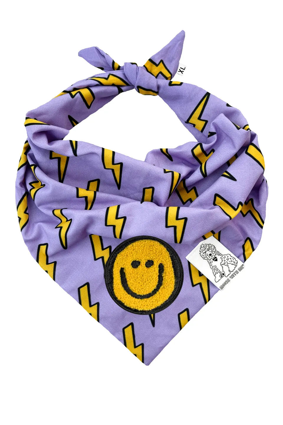★Dog Bandana Bolts - Customize with Interchangeable Velcro Patches