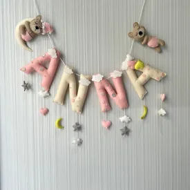 Dreamy Teddy Name Bunting/Garland