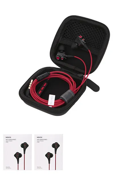 Dual Dynamic HIFI Headphones(Red)