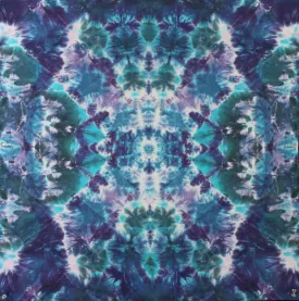 'Emerald and Amethyst Dynamics' Mandala 22"X 22" #1581