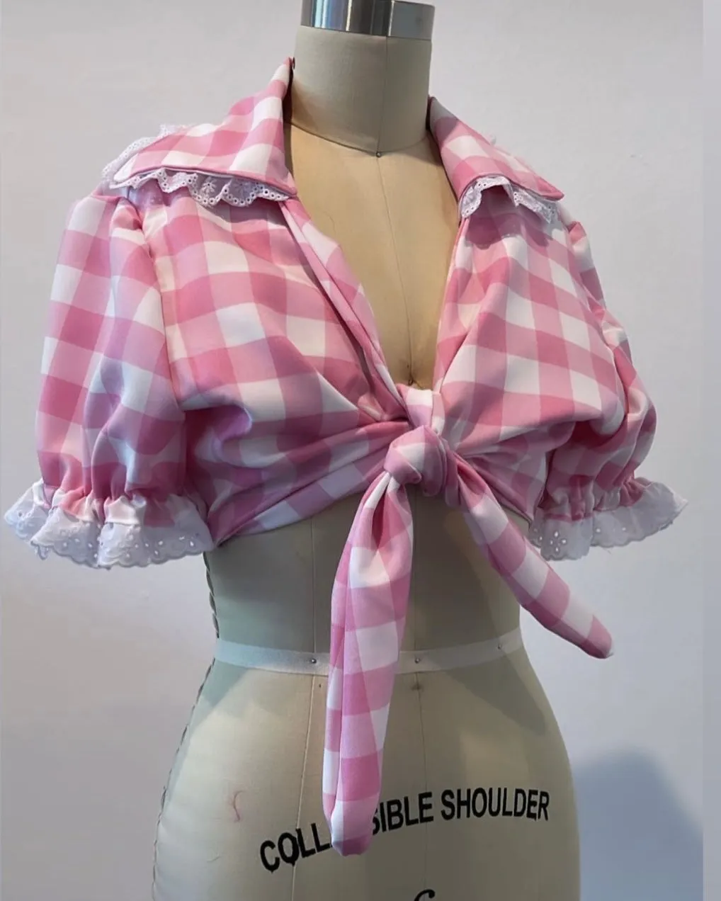 EmmyLou Gingham Wrap Top