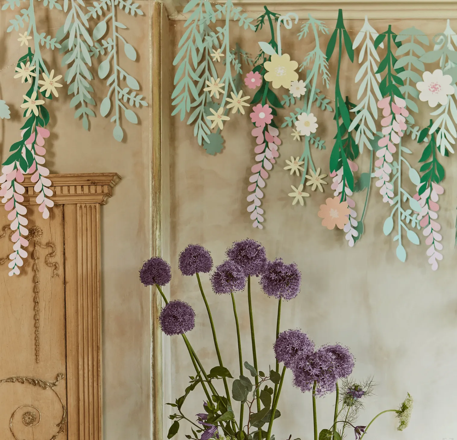 Floral Paper Backdrop