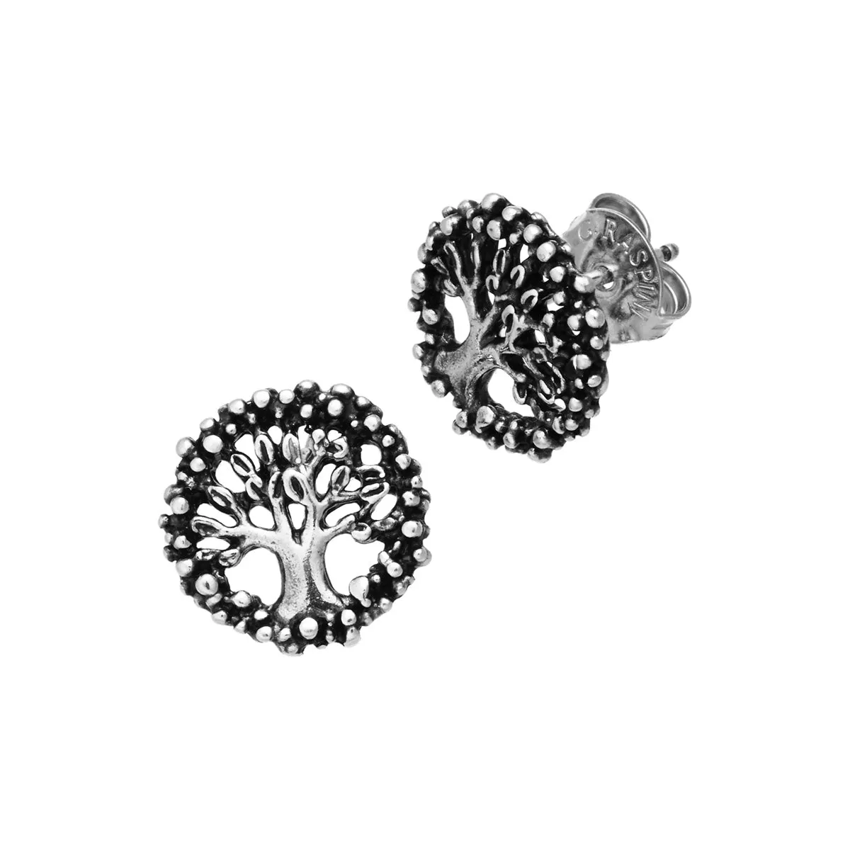Giovanni Raspini The Tree Of Life Sterling Silver Earrings