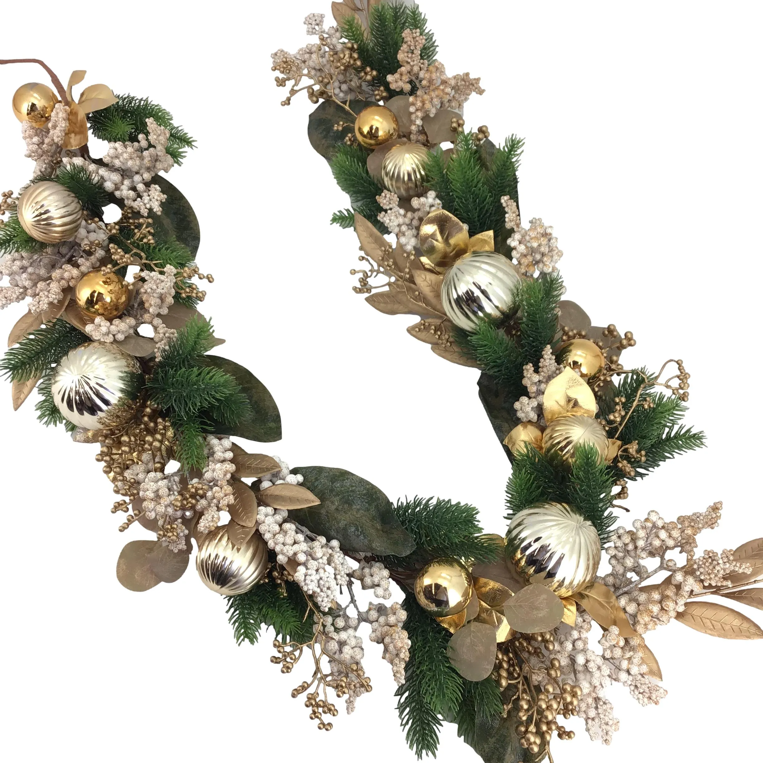Gold Bauble Garland 6ft