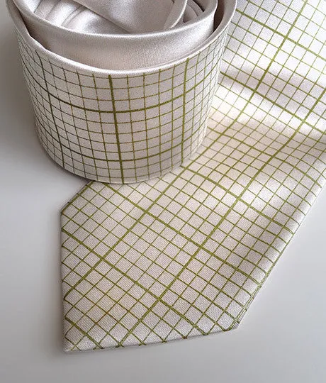 Graph Paper Silk Necktie