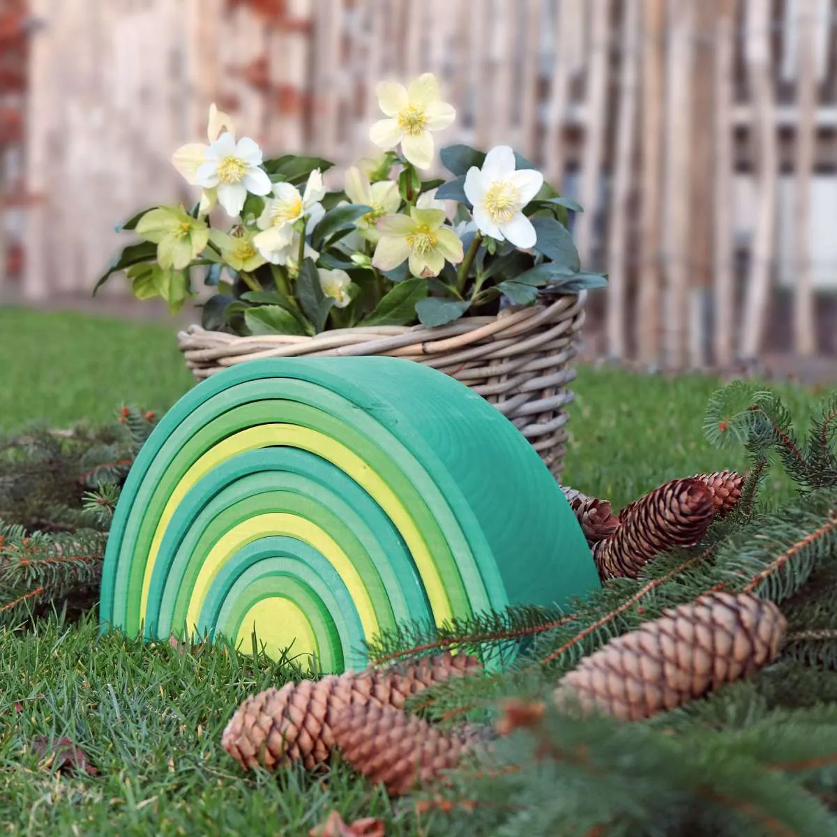 Grimm's Rainbow Large - Forest Green