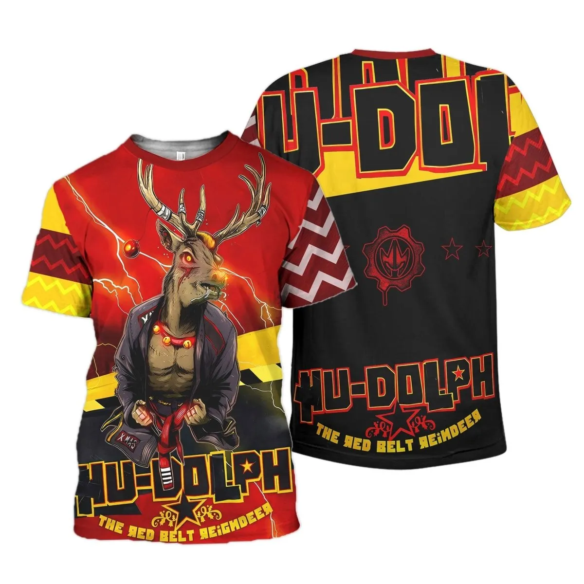Hudolph The Red Belt Reindeer T-shirt