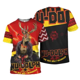 Hudolph The Red Belt Reindeer T-shirt