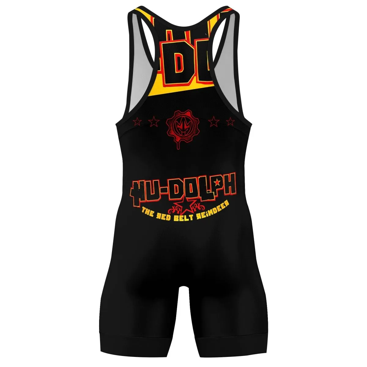 Hudolph The Red Belt Reindeer Wrestling Singlets