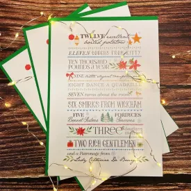 Jane Austen Christmas Cards - 12 Days Of Pride And Prejudice