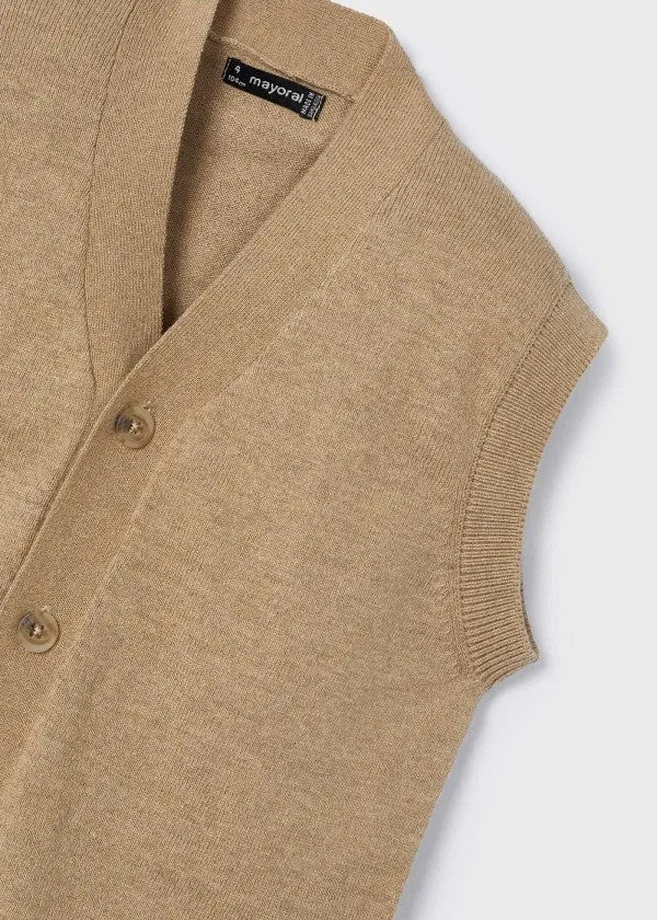 Knit Vest - Toffee by Mayoral - FINAL SALE