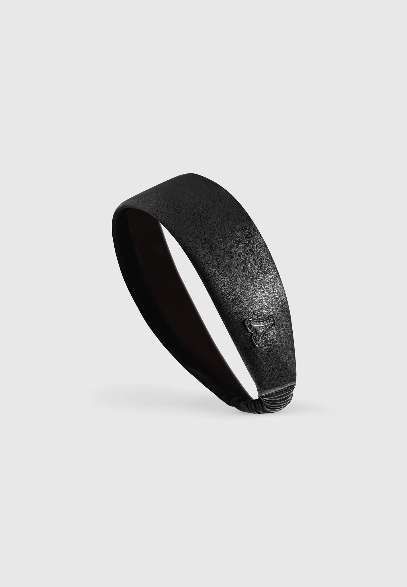 Leather Eiffel Headband - Black