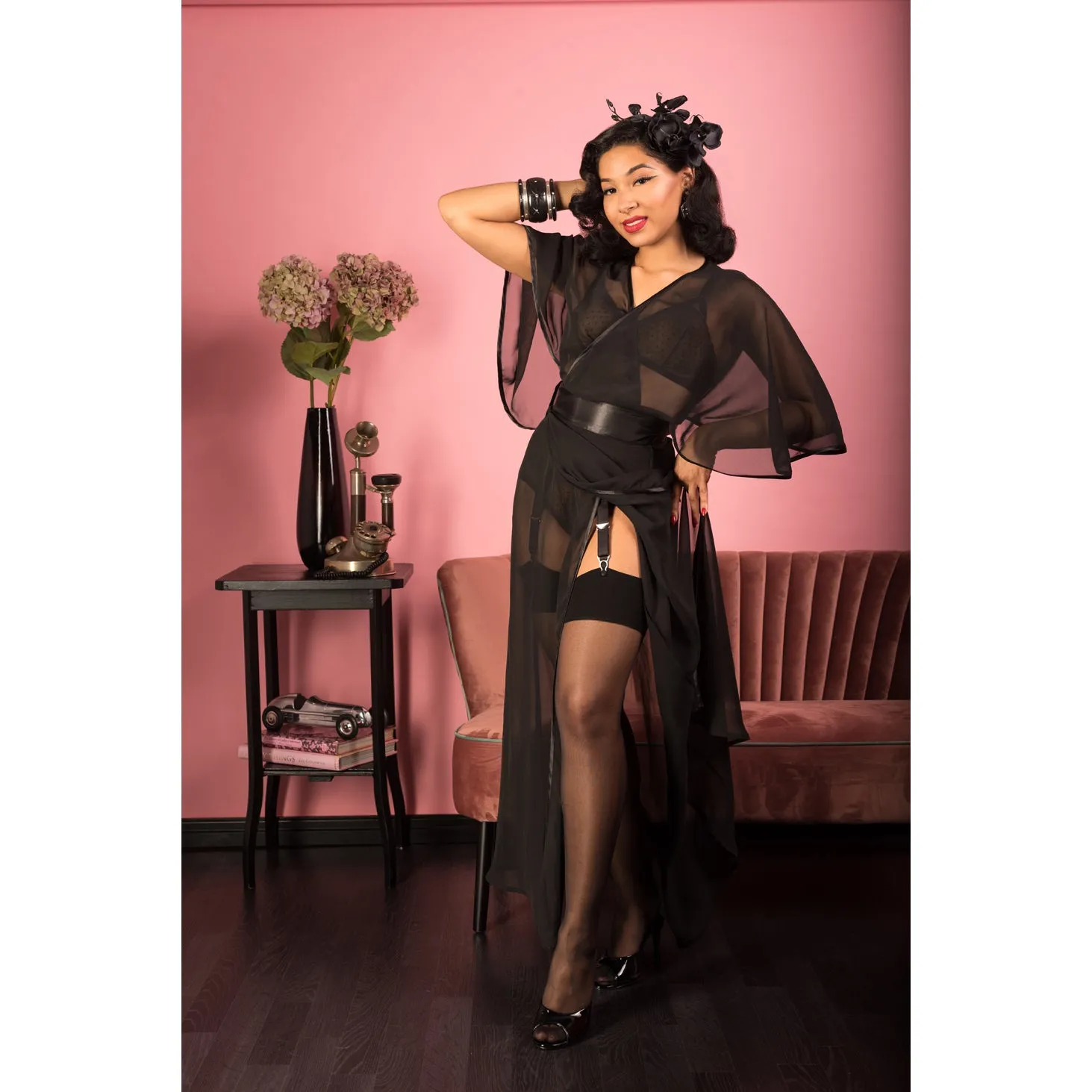 New 1930s Sheer Lounging Robe by What Katie Did
