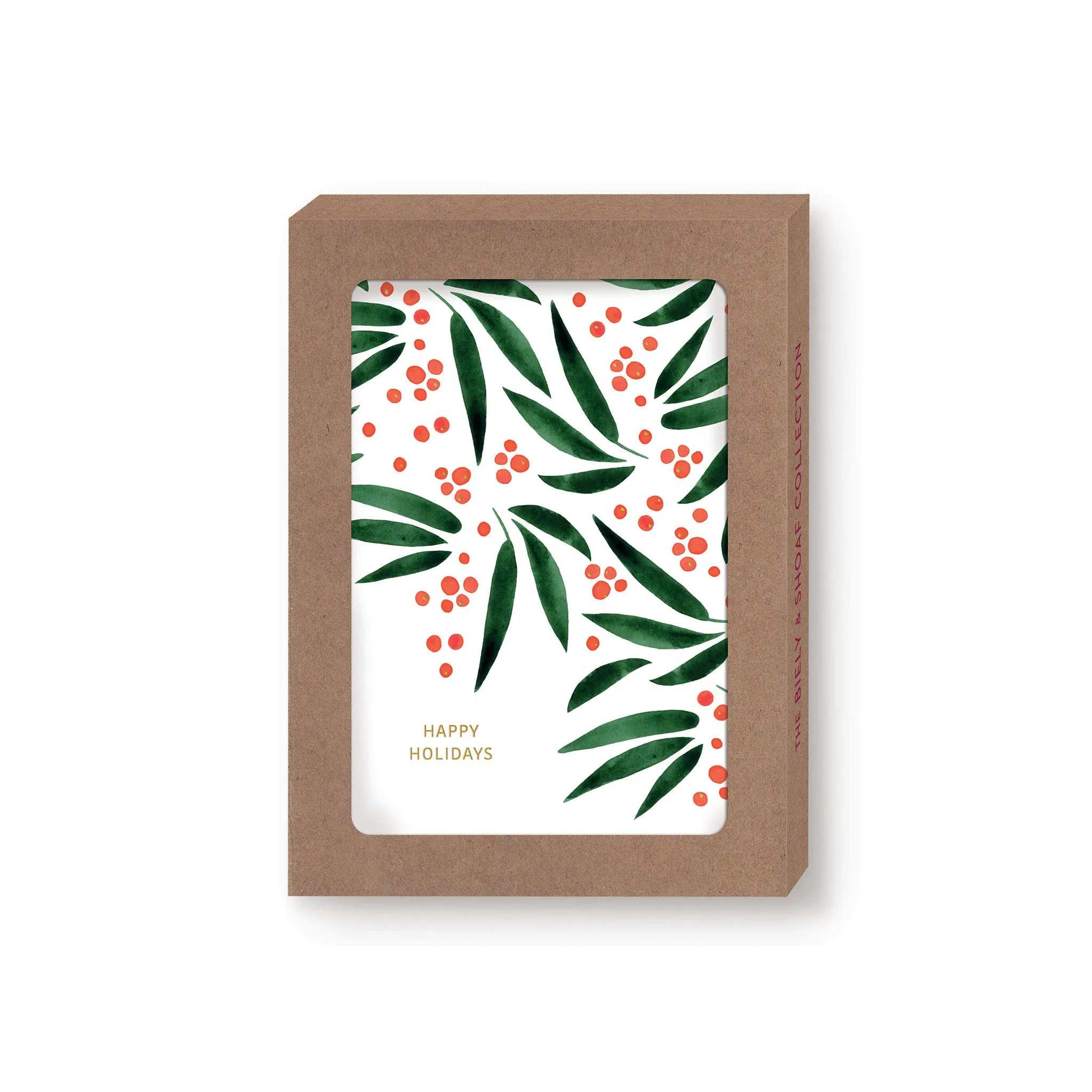 New! Leaves & Berries Boxed Holiday Cards
