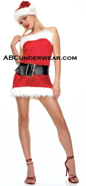Sexy 3 pc Mrs. Clause Costume - Closeout
