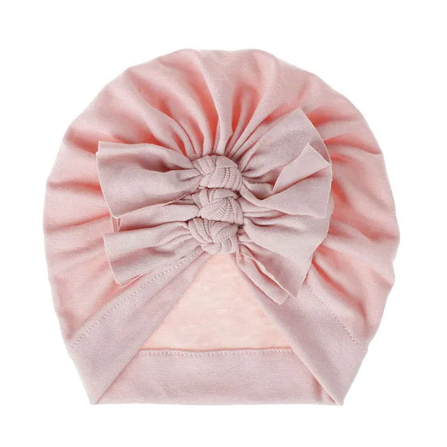 Triple Bow Knot Baby Turban