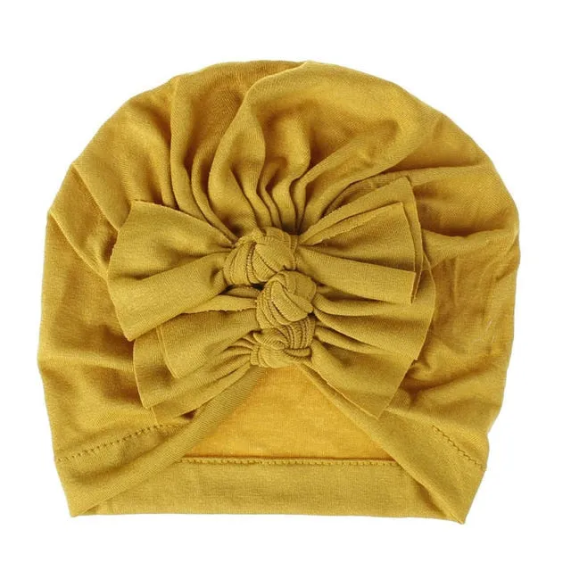 Triple Bow Knot Baby Turban