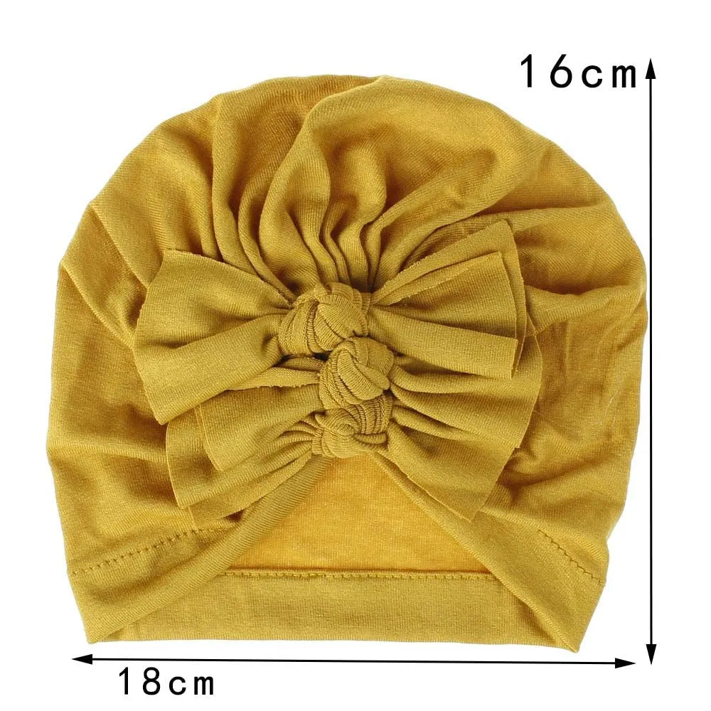 Triple Bow Knot Baby Turban
