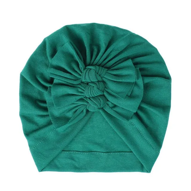 Triple Bow Knot Baby Turban