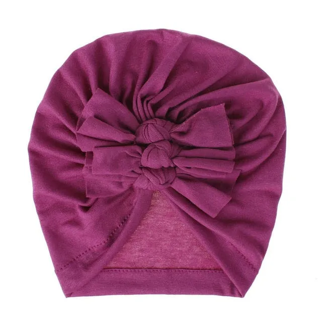 Triple Bow Knot Baby Turban