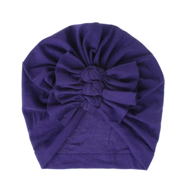 Triple Bow Knot Baby Turban